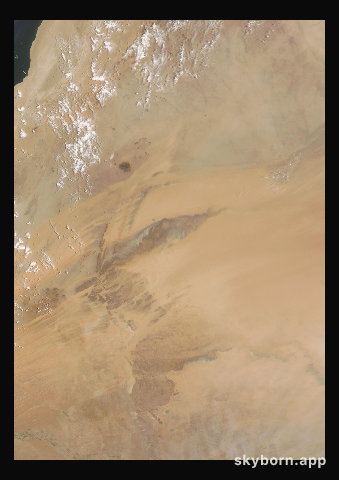 The Earth on 10 July 2009 · Eye of the Sahara, Mauritania
