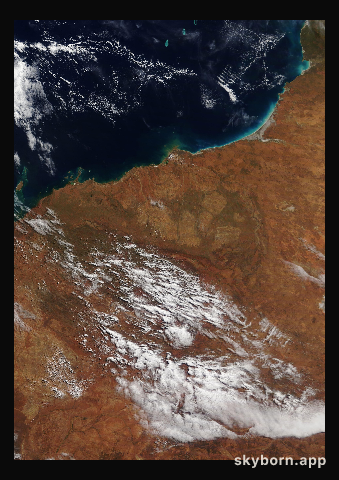 The Earth on 11 July 2009 · Pilbara, Western Australia
