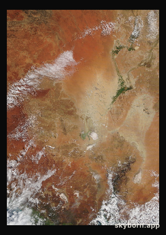 The Earth on 16 July 2009 · Lake Eyre, Australia