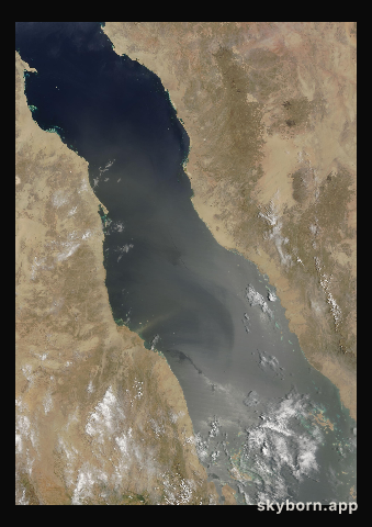 The Earth on 21 July 2009 · Red Sea