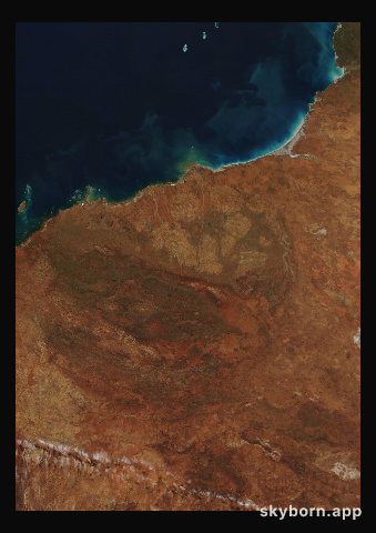 The Earth on 27 July 2009 · Pilbara, Western Australia
