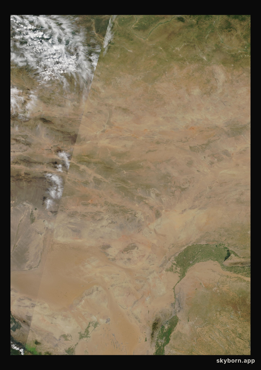 The Earth on 11 August 2009 · Gobi Desert