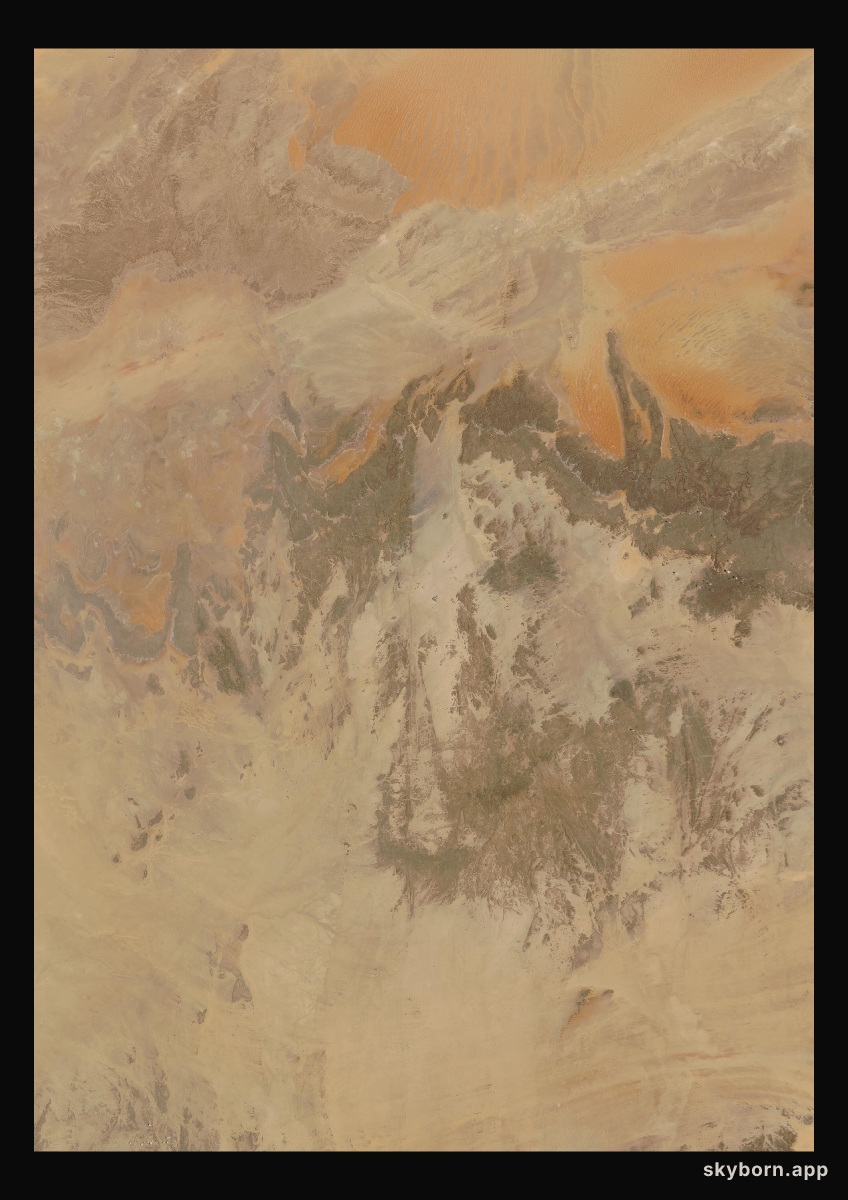 The Earth on 14 August 2009 · Sahara, Algeria