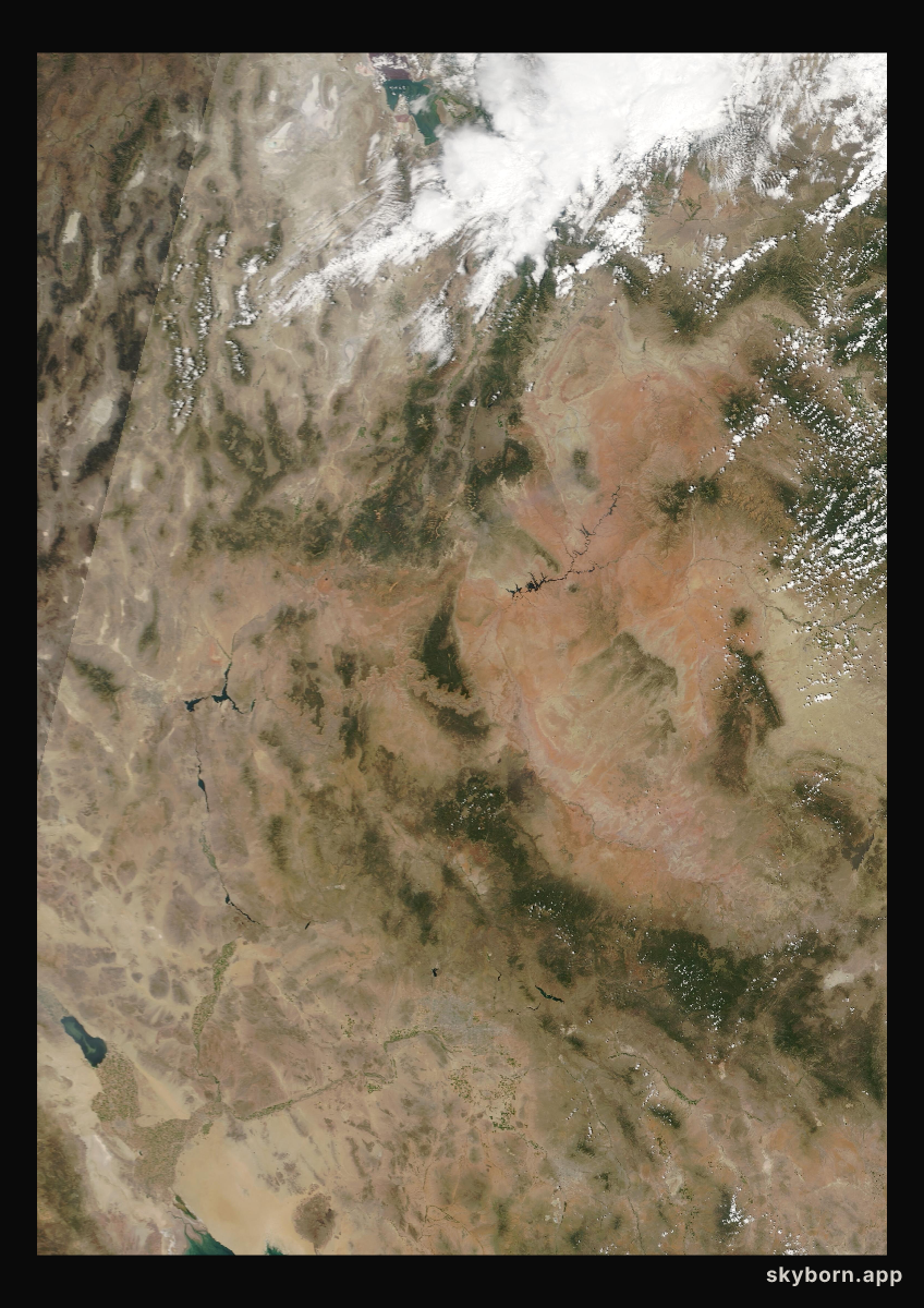 The Earth on 15 August 2009 · Colorado Plateau