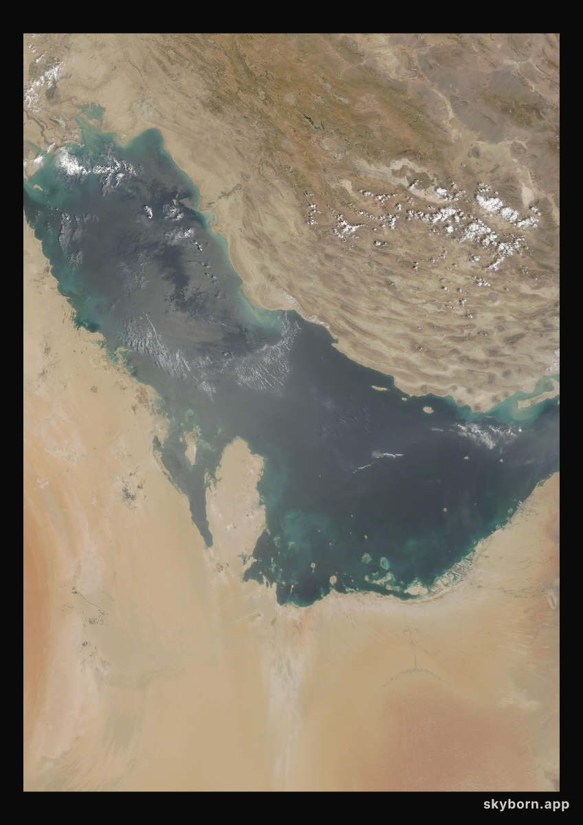 The Earth on 19 August 2009 · Persian Gulf