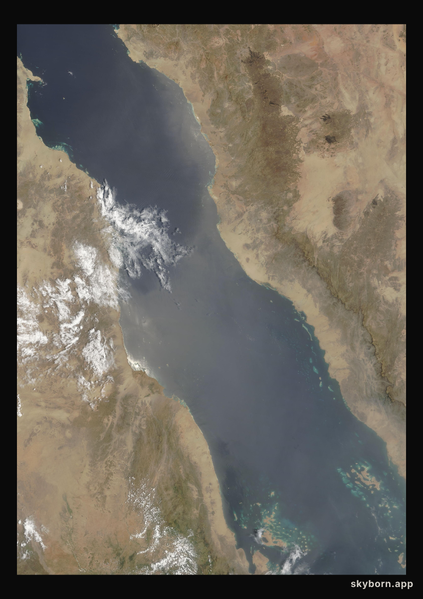 The Earth on 20 August 2009 · Red Sea