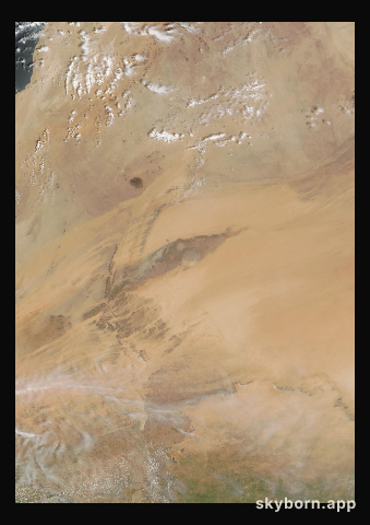 The Earth on 3 September 2009 · Eye of the Sahara, Mauritania
