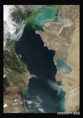 The Earth on 5 September 2009 · Caspian Sea