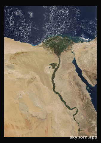 The Earth on 6 September 2009 · Nile Delta and Sinai