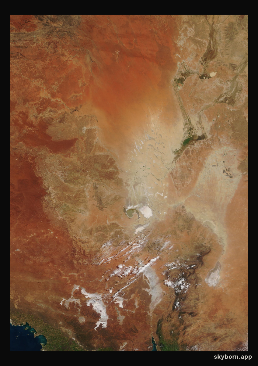 The Earth on 9 September 2009 · Lake Eyre, Australia