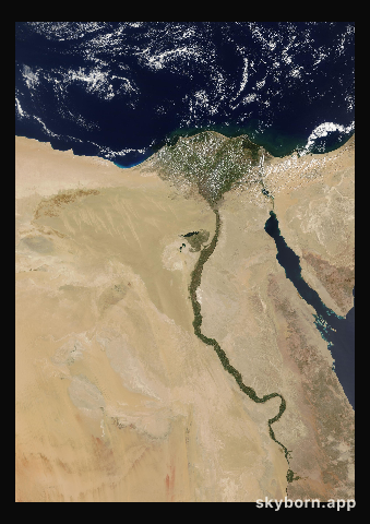 The Earth on 10 September 2009 · Nile Delta and Sinai