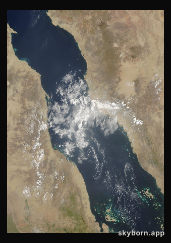 The Earth on 11 September 2009 · Red Sea