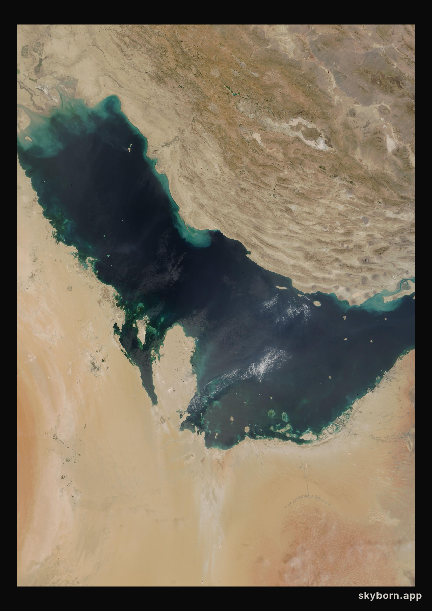 The Earth on 13 September 2009 · Persian Gulf