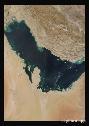 The Earth on 29 September 2009 · Persian Gulf