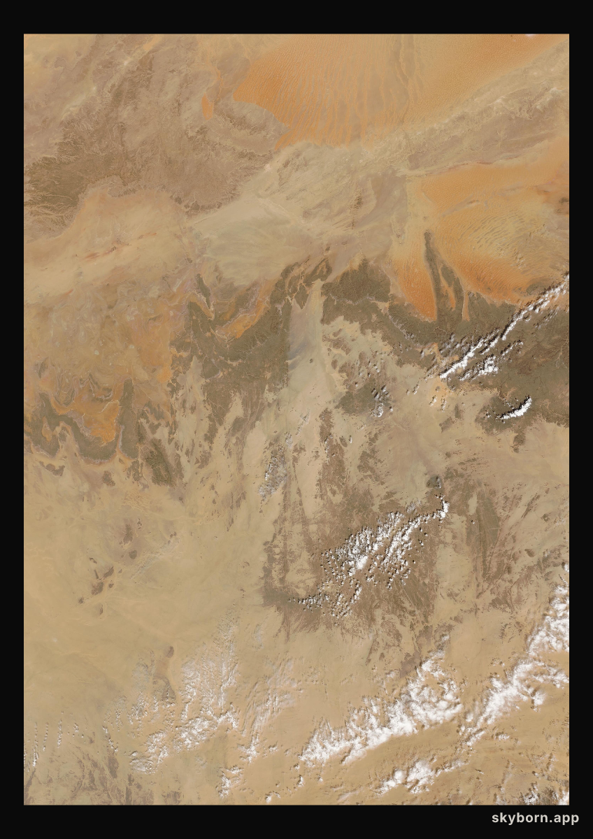 The Earth on 3 October 2009 · Sahara, Algeria
