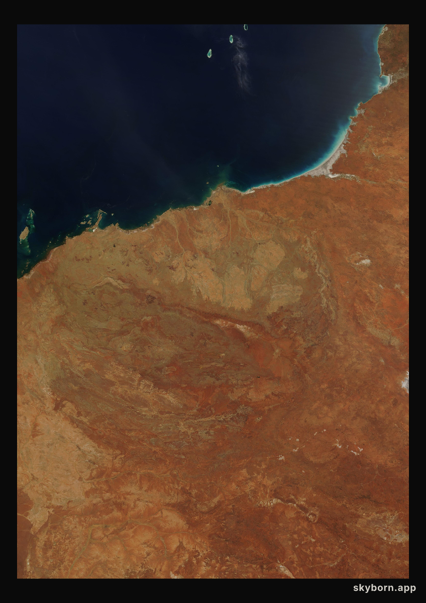 The Earth on 12 October 2009 · Pilbara, Western Australia
