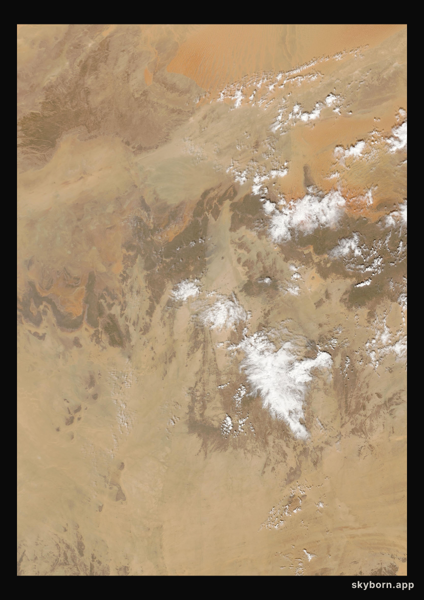 The Earth on 14 October 2009 · Sahara, Algeria