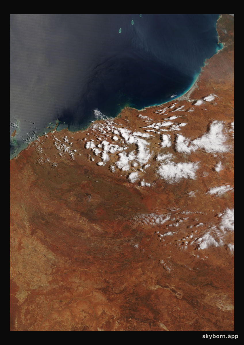 The Earth on 15 October 2009 · Pilbara, Western Australia