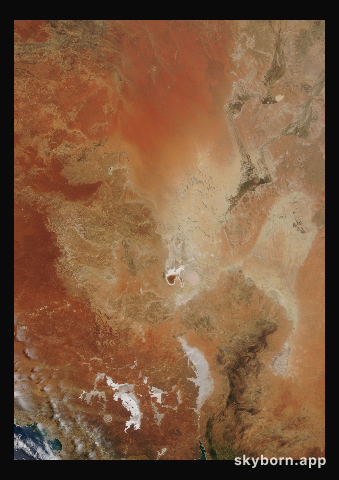 The Earth on 20 October 2009 · Lake Eyre, Australia