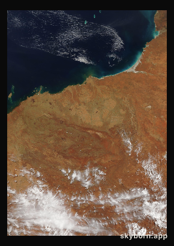 The Earth on 21 October 2009 · Pilbara, Western Australia