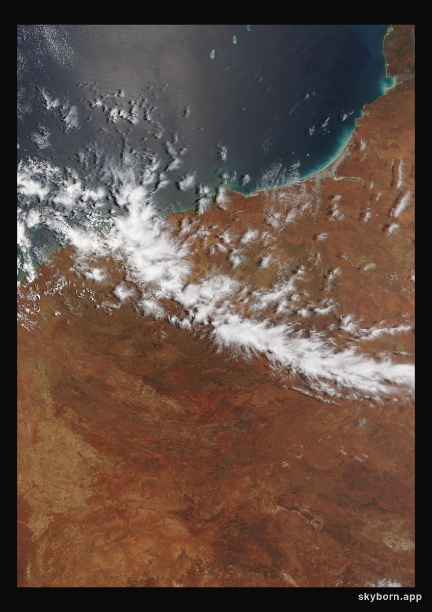 The Earth on 24 October 2009 · Pilbara, Western Australia