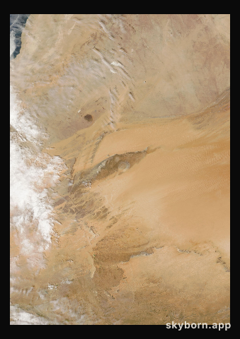 The Earth on 27 October 2009 · Eye of the Sahara, Mauritania