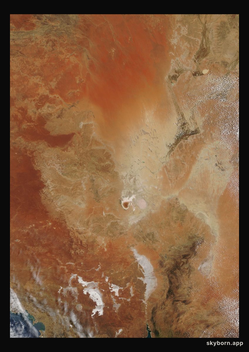 The Earth on 29 October 2009 · Lake Eyre, Australia