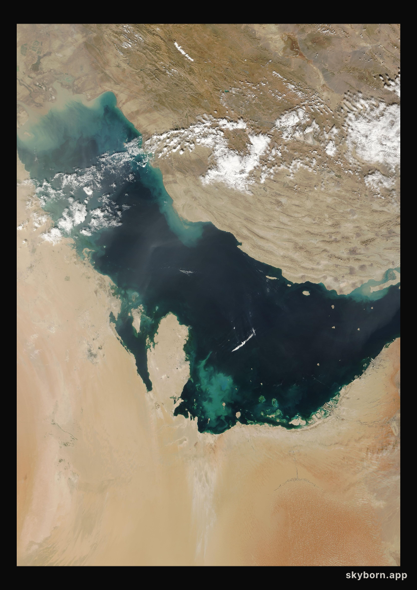 The Earth on 4 November 2009 · Persian Gulf