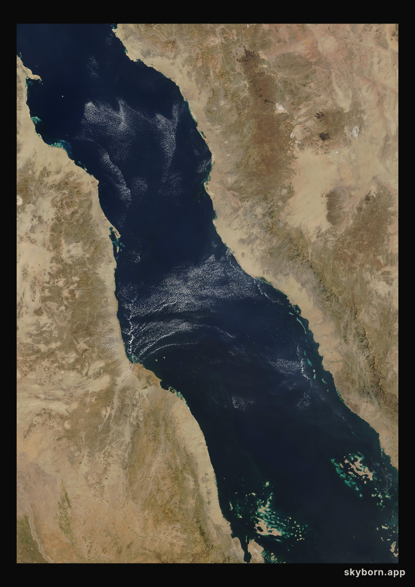 The Earth on 12 November 2009 · Red Sea