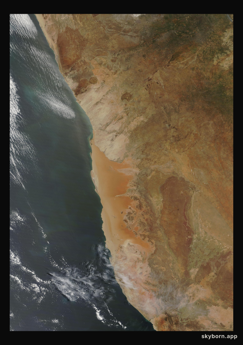 The Earth on 14 November 2009 · Namib Desert