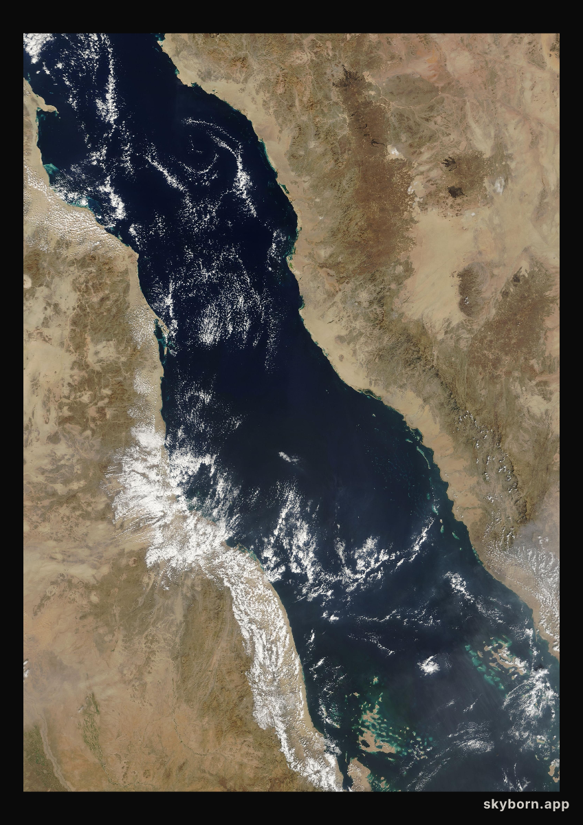 The Earth on 19 November 2009 · Red Sea
