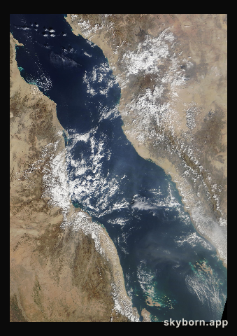 The Earth on 22 November 2009 · Red Sea