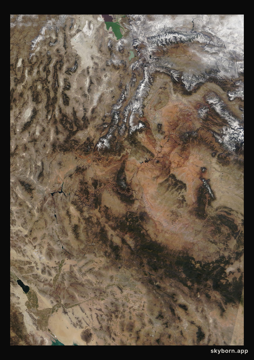 The Earth on 25 November 2009 · Colorado Plateau