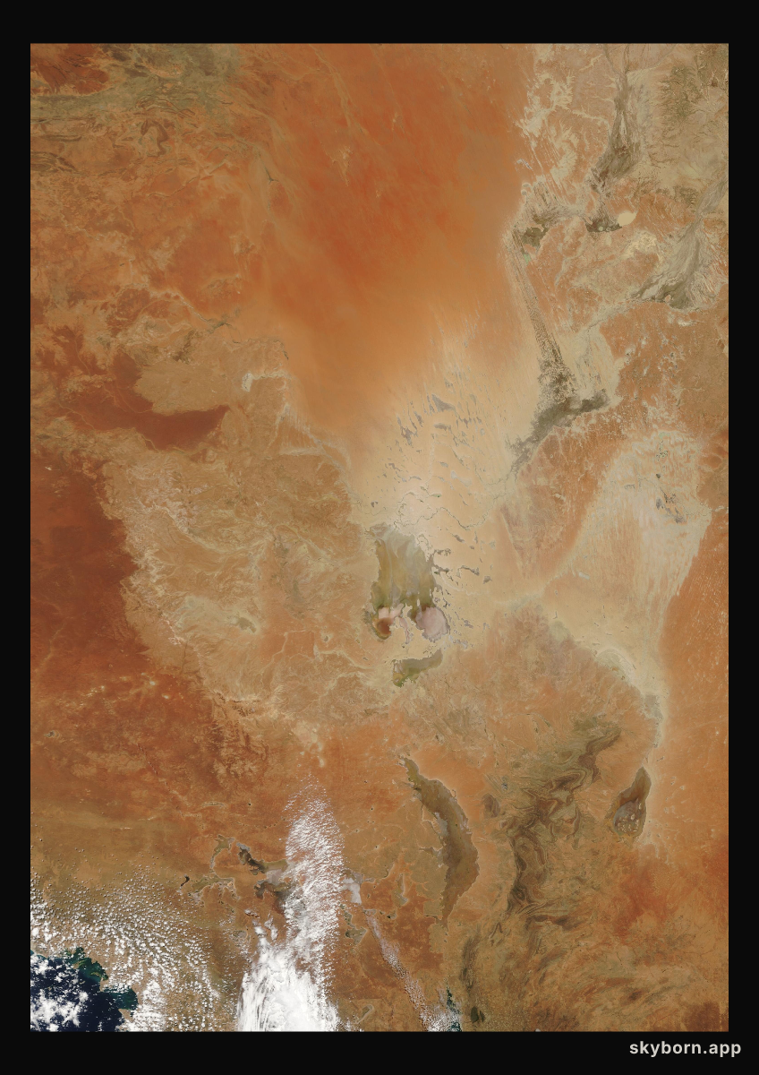 The Earth on 27 November 2009 · Lake Eyre, Australia