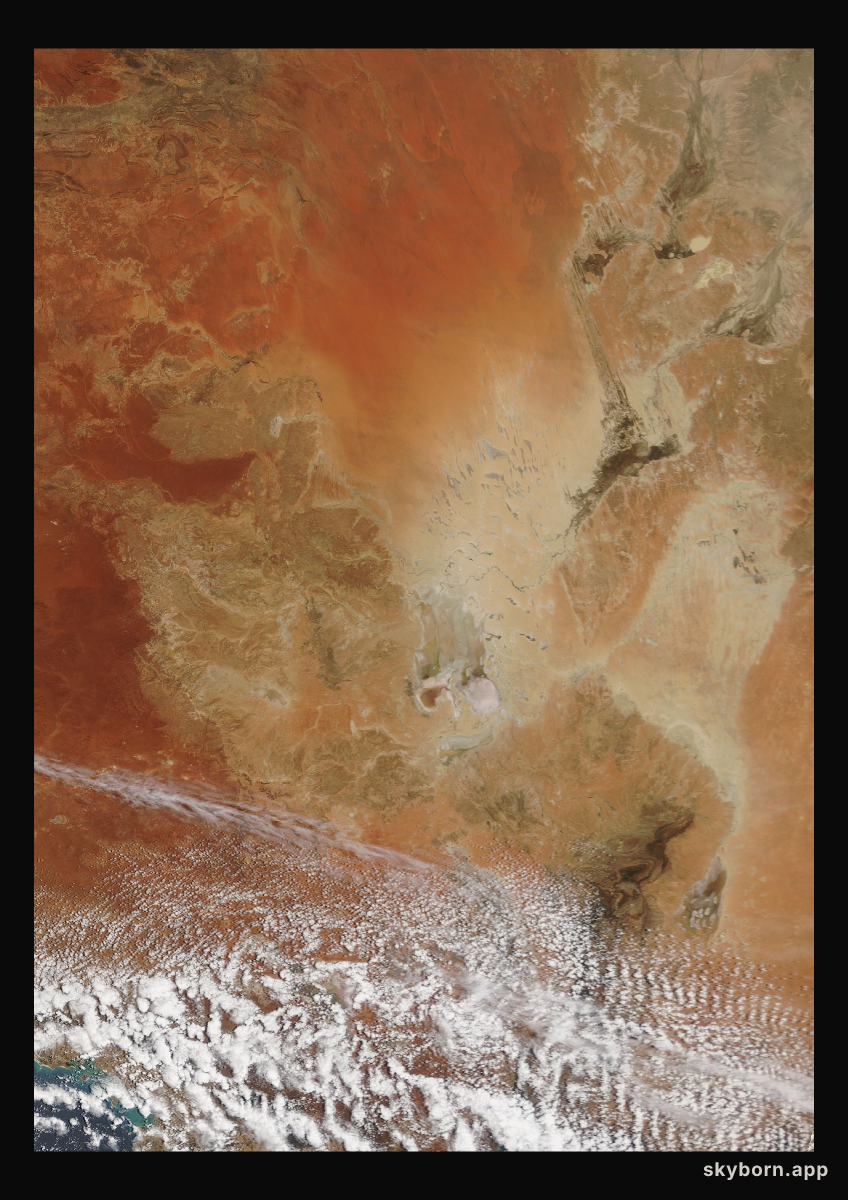 The Earth on 28 November 2009 · Lake Eyre, Australia