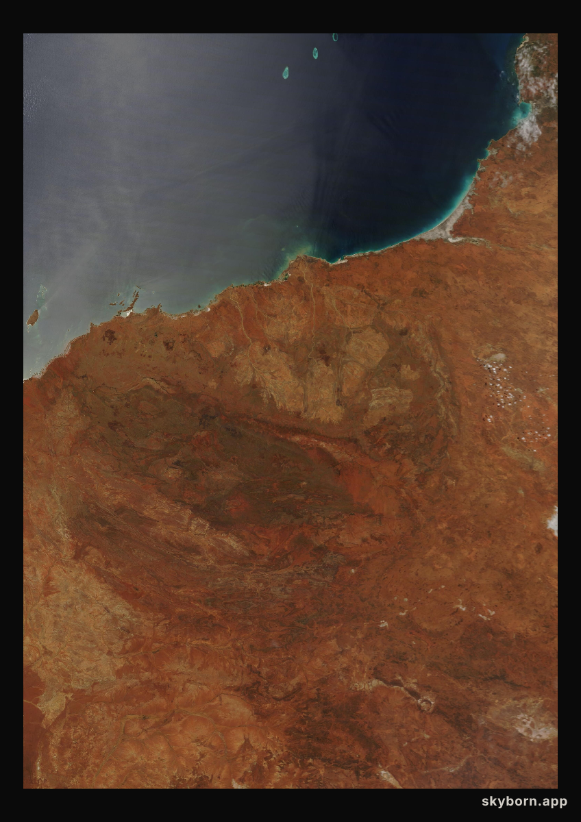 The Earth on 2 December 2009 · Pilbara, Western Australia