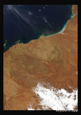 The Earth on 8 December 2009 · Pilbara, Western Australia