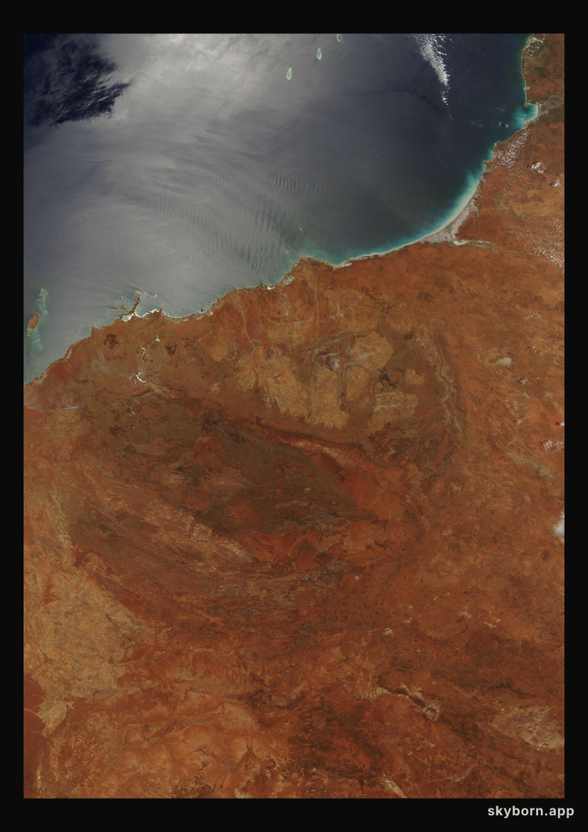 The Earth on 11 December 2009 · Pilbara, Western Australia