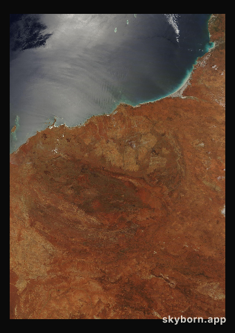The Earth on 11 December 2009 · Pilbara, Western Australia