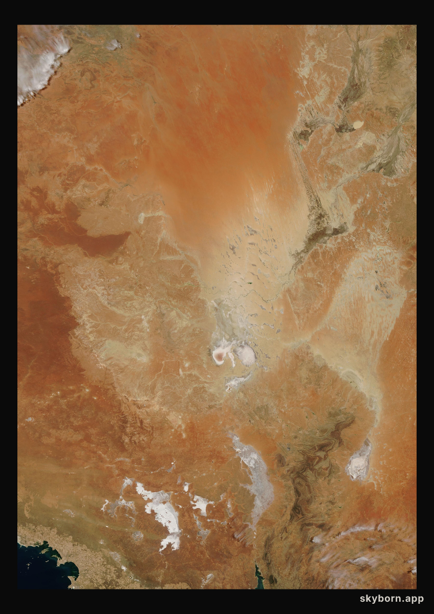 The Earth on 20 December 2009 · Lake Eyre, Australia