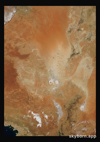 The Earth on 20 December 2009 · Lake Eyre, Australia