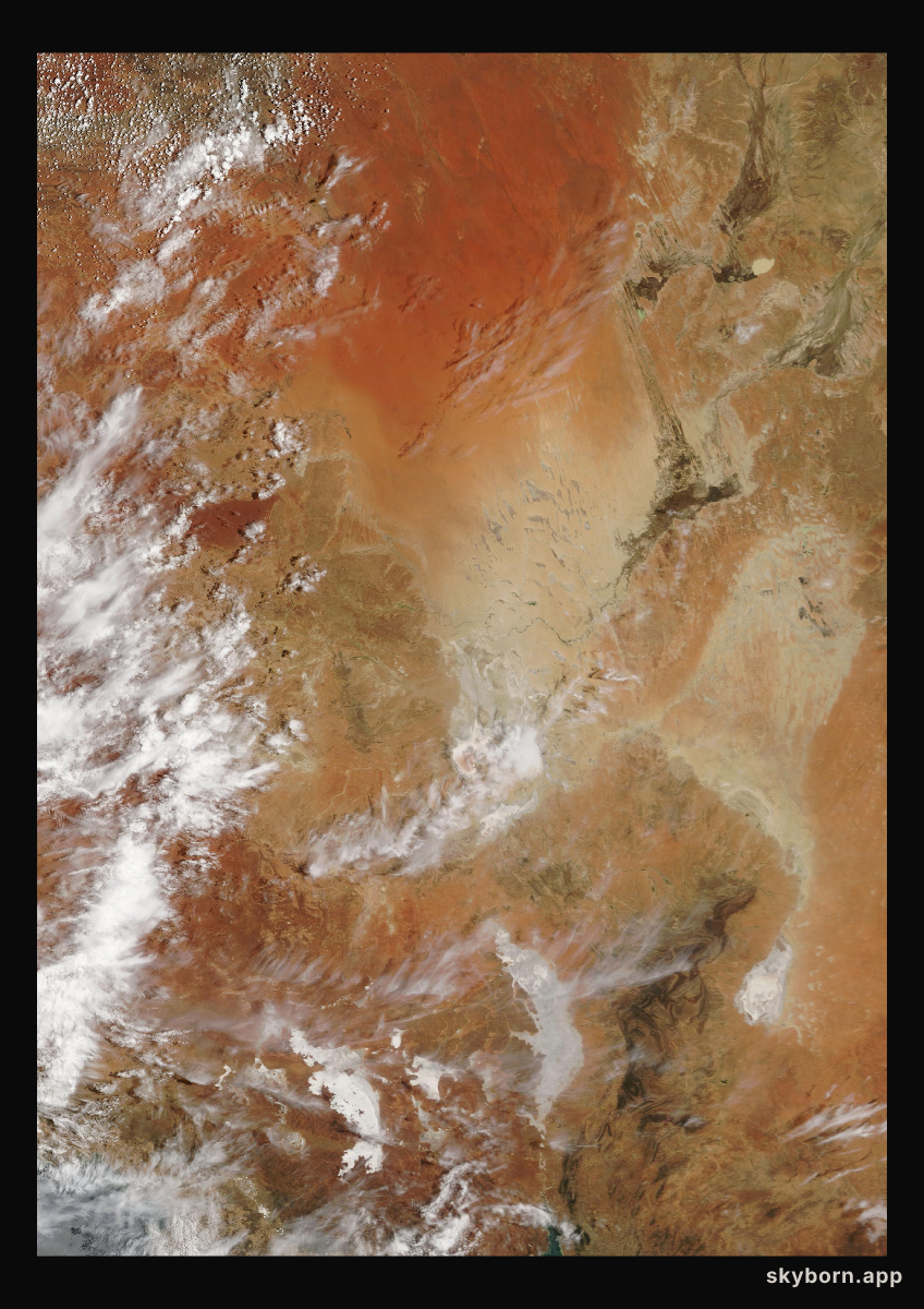The Earth on 23 December 2009 · Lake Eyre, Australia