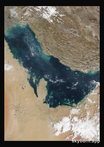 The Earth on 25 December 2009 · Persian Gulf
