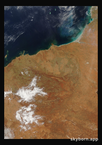 The Earth on 26 December 2009 · Pilbara, Western Australia