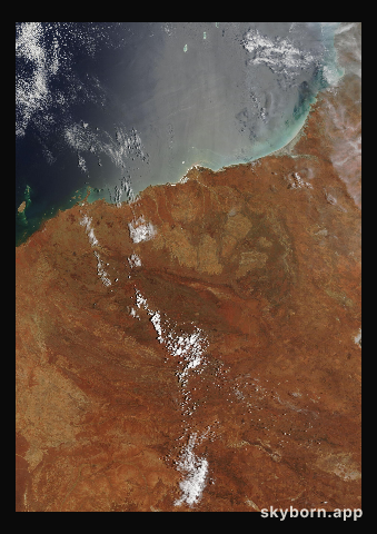 The Earth on 5 January 2010 · Pilbara, Western Australia