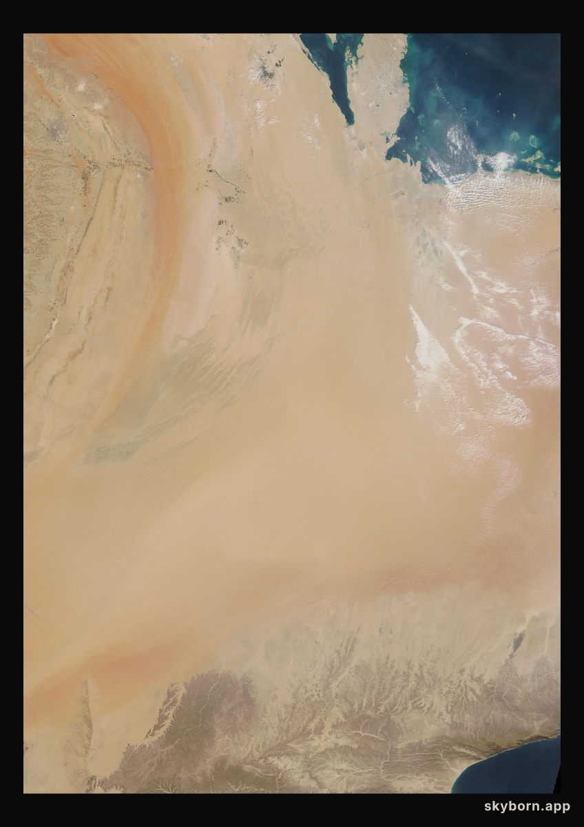 The Earth on 8 January 2010 · Empty Quarter, Arabia