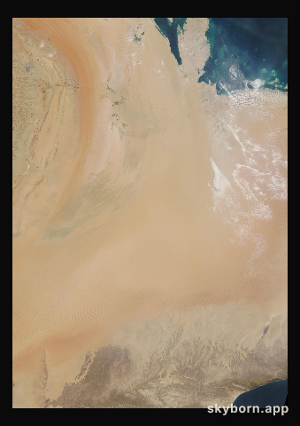 The Earth on 8 January 2010 · Empty Quarter, Arabia