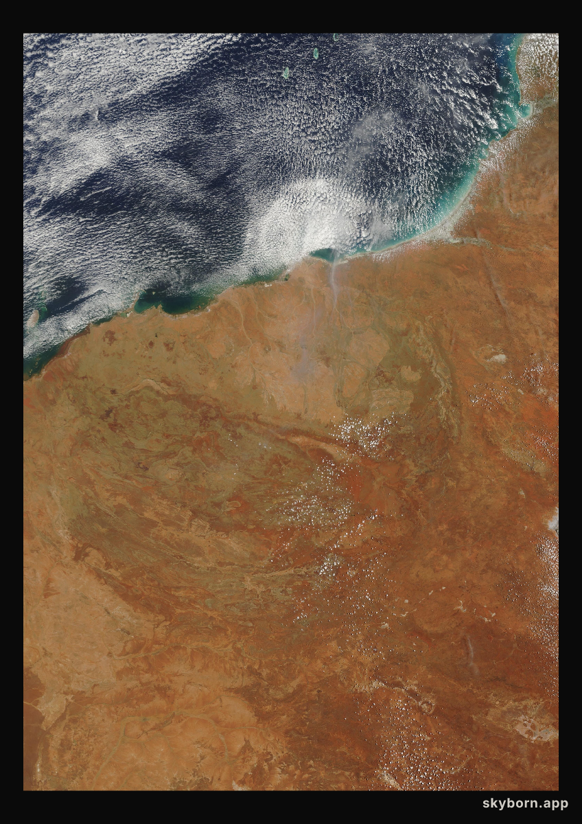 The Earth on 9 January 2010 · Pilbara, Western Australia