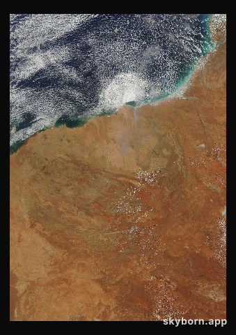 The Earth on 9 January 2010 · Pilbara, Western Australia