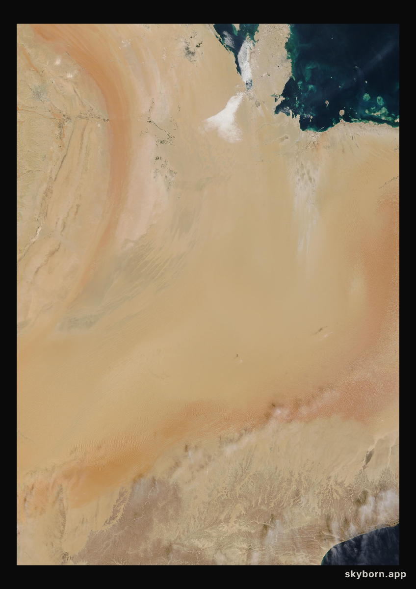 The Earth on 12 January 2010 · Empty Quarter, Arabia